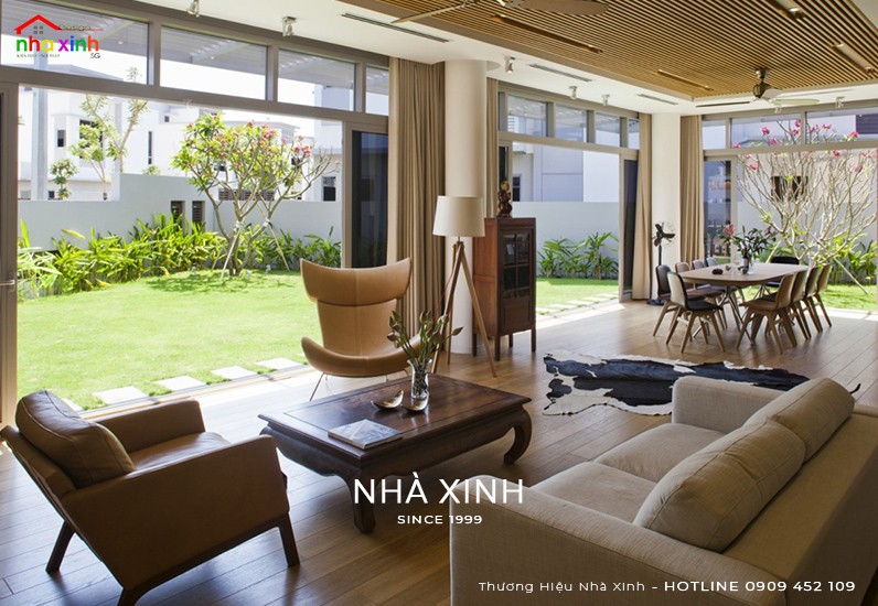 Mẫu Nội Thất Gỗ Tự Nhiên Tinh Tế Cho Biệt Thự